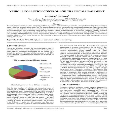 Vehicle pollution control and traffic management