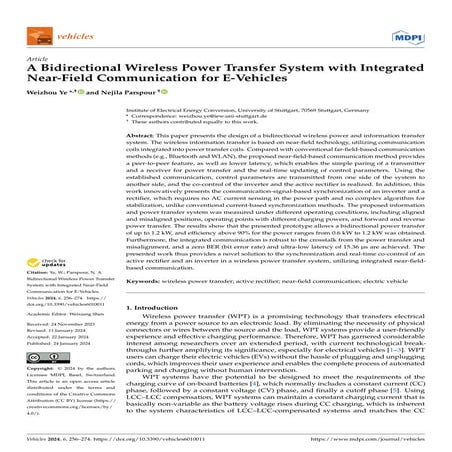 vehicles-06-00011 NEEDS OF ELECTRICAL VEHICLE AND WIRELESS CHARGING
