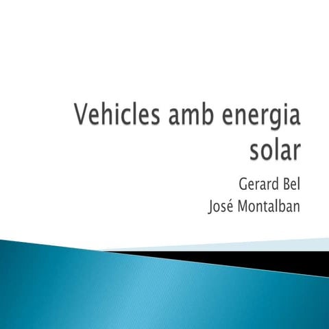 Vehicles amb energia solar