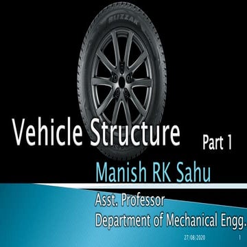 Vehicle structure - csvtu Mech 7th- Automobile Engg.