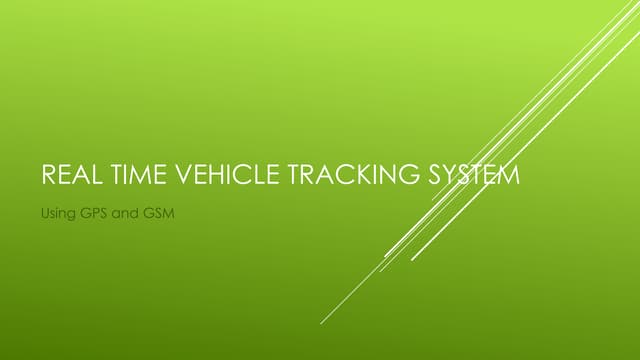 Vehicle tracking system using GSM and GPS
