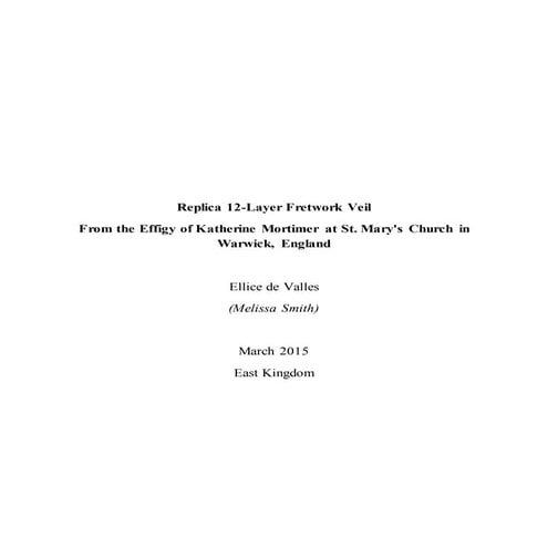 Replica 12-Layer Fretwork Veil