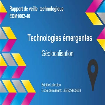La geolocalisation: Etat de la situation dec 2013