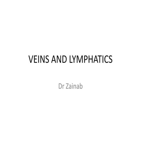 Veins and lymphatics