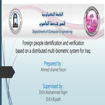 Foreigners Authentication Based on  Multi-Biometric System for Iraq