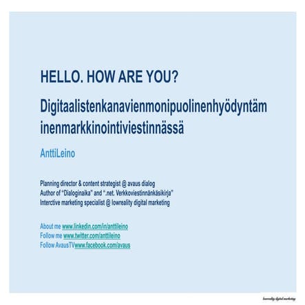 VEKO digital marketing 12 2010