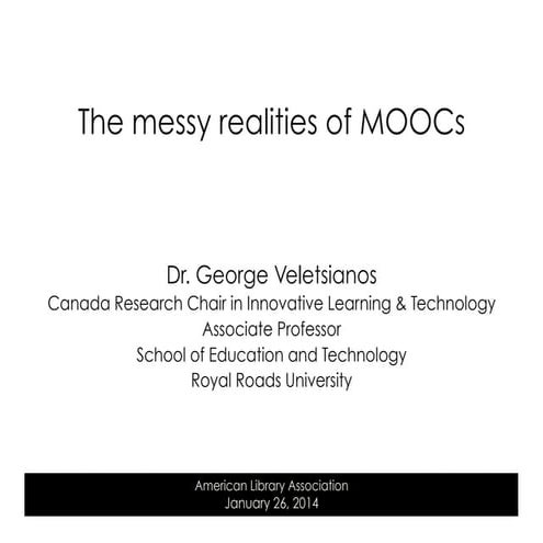 The messy realities of MOOCs