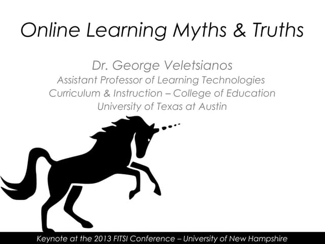 Online Learning Myths & Truths