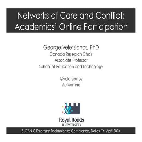 Scholarly Networks of Care and Conflict