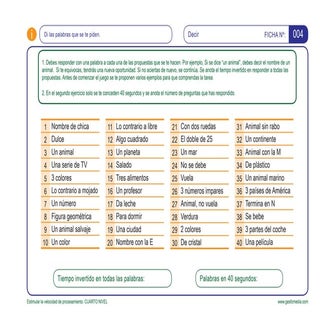 Velocidad de procesamiento   4