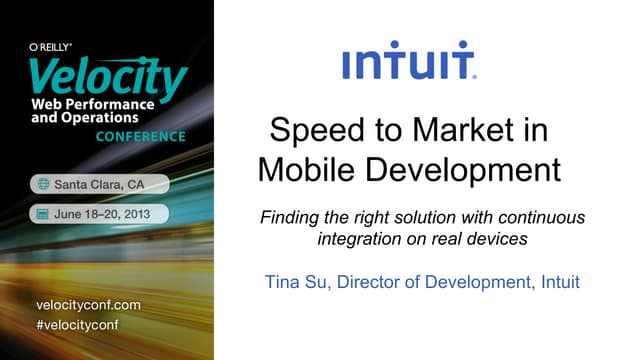 Speed to Market in Mobile Development