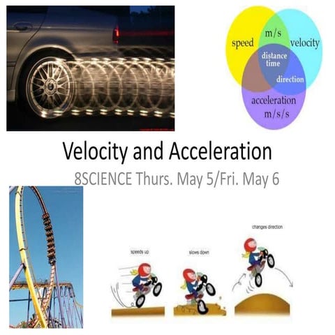 Velocity and acceleration