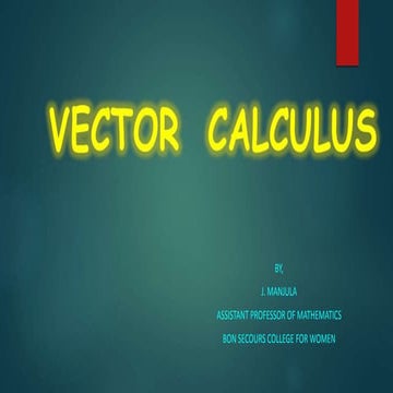 VECTOR CALCULUS
