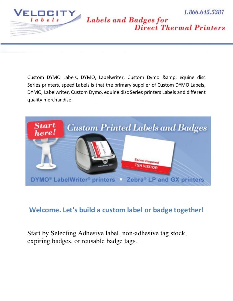 custom dymo labels