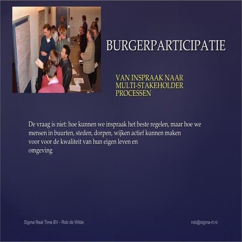 Velsen lokaal  22 mei 2012: lezing Rob de Wilde