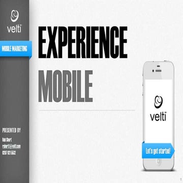 Velti Mobile Marketing Presetation July12