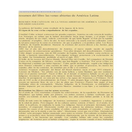 Venas abiertas de ameriaca latina