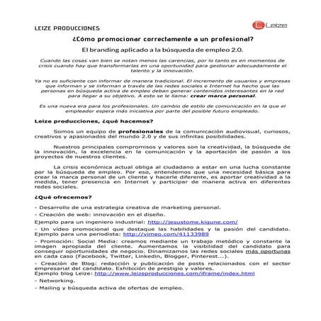 Creando marca personal