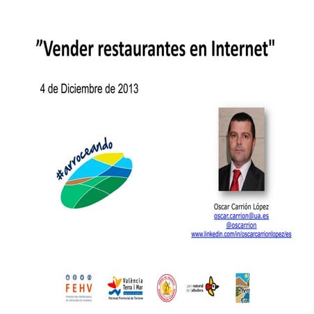 Vender restaurantes en Internet