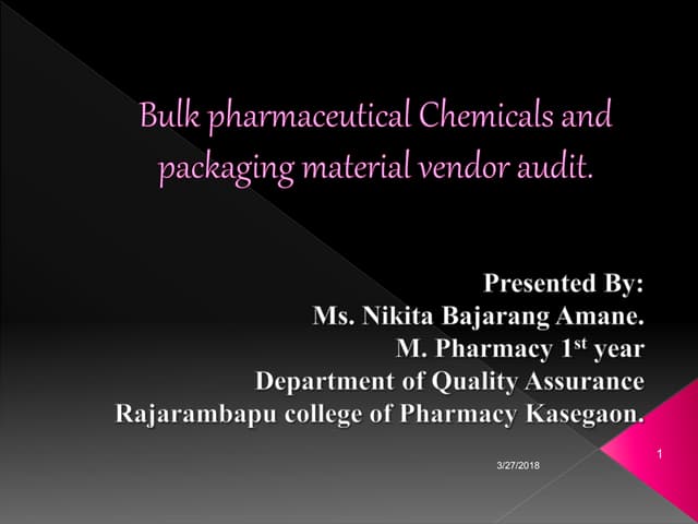 Vendor Audites