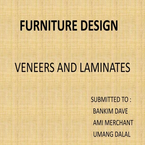 Veneers and laminates