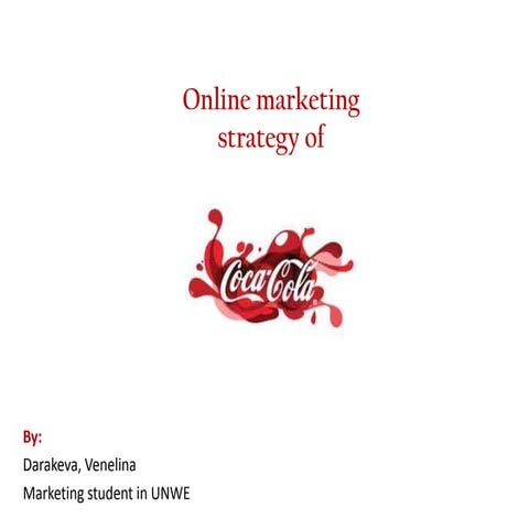 Internet marketing of The Coca-Cola Company