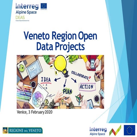 Veneto region open data projects