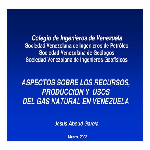 Venezuela Perspectivas Gas Natural | PDF