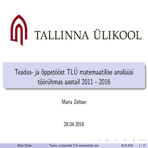 Venia Legendi 2016: Maria Zeltser