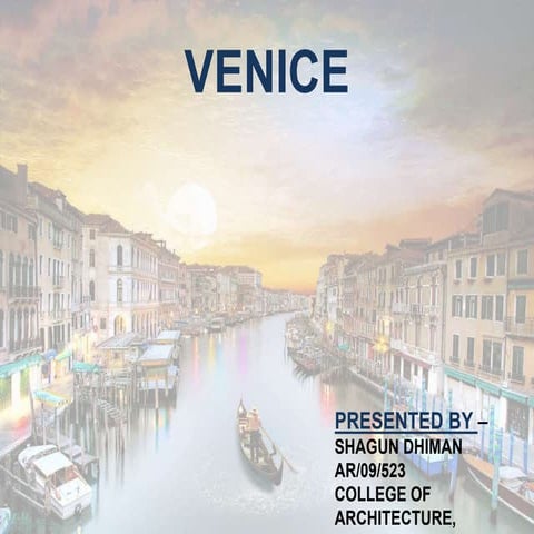Town Planning- Venice