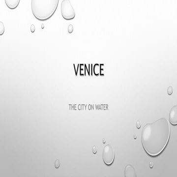 Venice | PPTX
