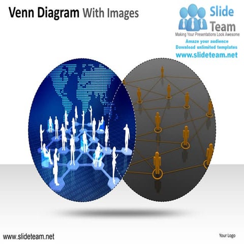 Venn diagram with images powerpoint presentation slides.