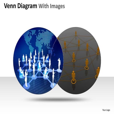 Venn diagram with images powerpoint presentation templates