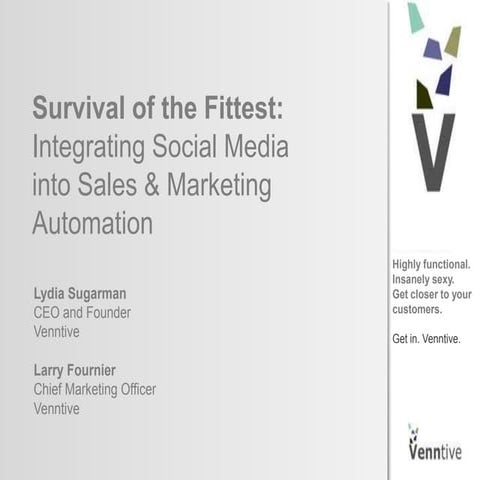 Survival of the Fittest: Integrating Social Media W/ Sales & Marketing