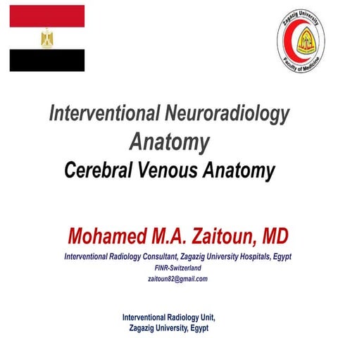 Cerebral Venous anatomy