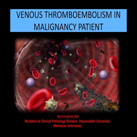 Venous thromboembolism in cancer.presentation
