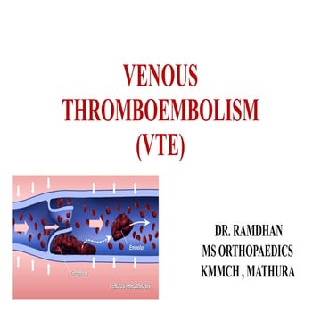 DVT.. Deep vein thrombosis. | PPTX