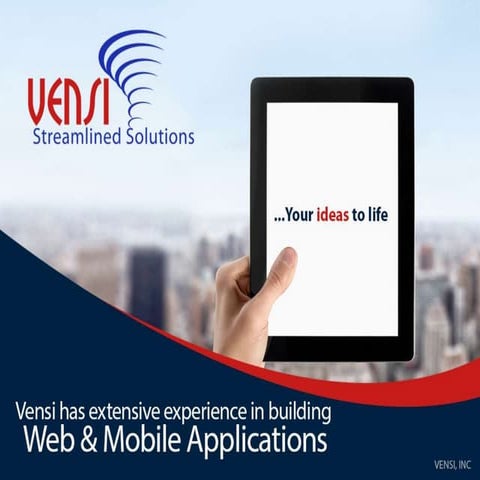 Web & Mobile Application Development Company | Vensi, Inc.