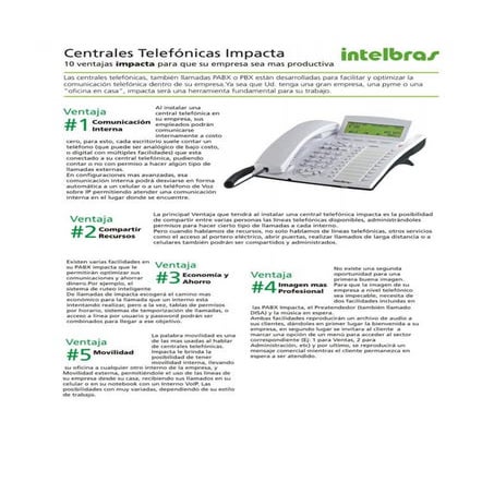 Ventajas central intelbras