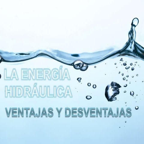 energía hidráulica