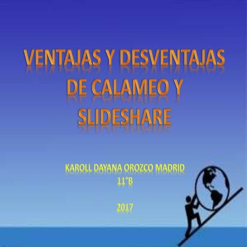 Ventajas y desventajas de calameo y slideshare