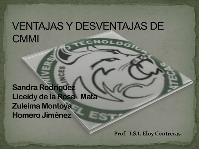 Ventajas y desventajas de cmmi