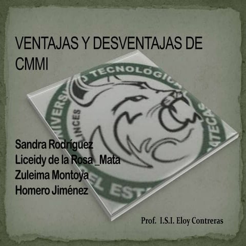 Ventajas y desventajas de cmmi