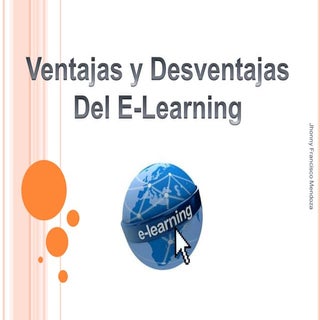 Ventajas y desventajas de e learning