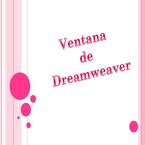 Ventana de dreamweaver