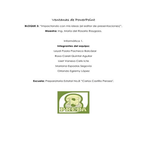 Ventanas de power point