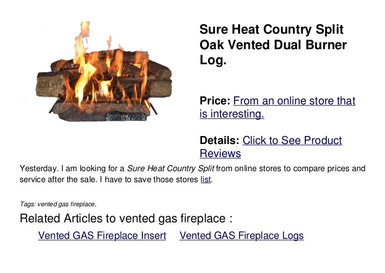 Vented Gas Fireplace