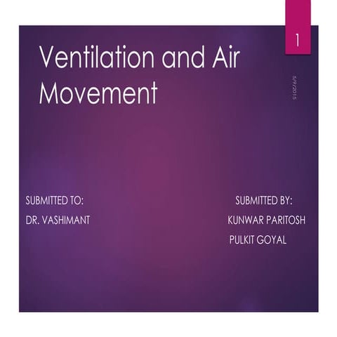 Building Ventilation | PPTX
