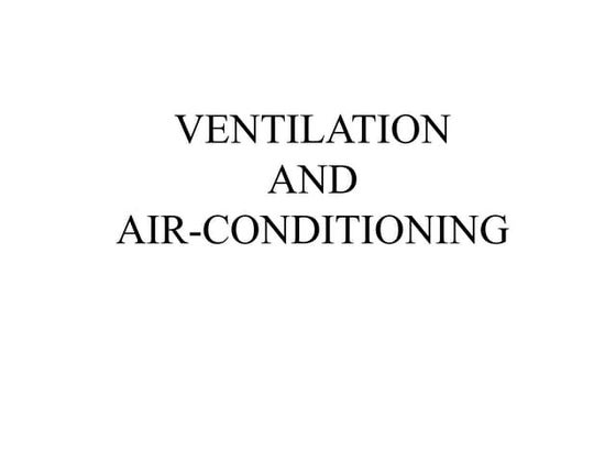 Ventilation - Air movement | PPTX