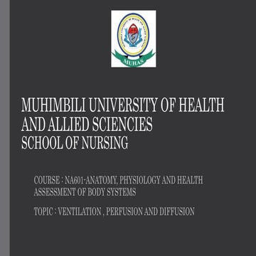 VENTILATION AND PERFUSION FOR NURSING ANATOMY